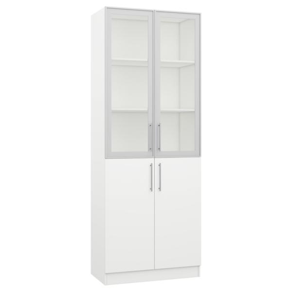 Витрина для гостиной Practik 09128 ДСП / White photo 1
