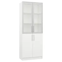 Витрина для гостиной Practik 09128 ДСП / White