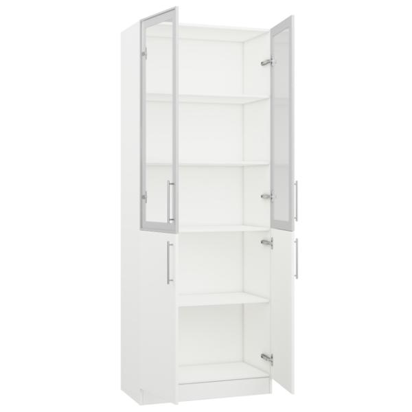 Витрина для гостиной Practik 09128 ДСП / White photo 2