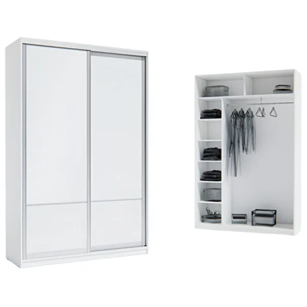 Шкаф Indart Cupeu 05 150 x 60см x 230 / LPAL / Белый photo 2 Шкаф Indart Cupeu 05 150 x 60см x 230 / LPAL / Белый photo 2