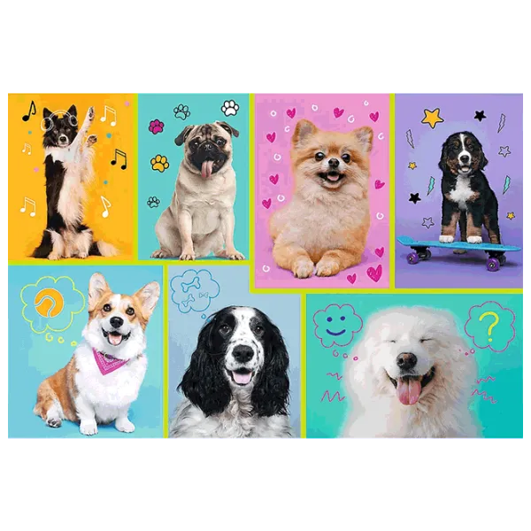 Puzzle Trefl In the world of dogs 5+/ Количество деталей: 100 photo 2 Puzzle Trefl In the world of dogs 5+/ Количество деталей: 100 photo 2