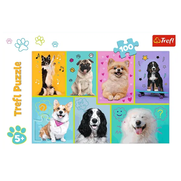 Puzzle Trefl In the world of dogs 5+/ Количество деталей: 100 photo 3 Puzzle Trefl In the world of dogs 5+/ Количество деталей: 100 photo 3
