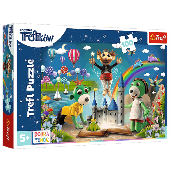 Puzzle Trefl Fabulous evening of Trefliks 3+/ Numărul de piese: 100 photo 1