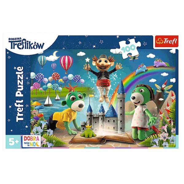 Puzzle Trefl Fabulous evening of Trefliks 3+/ Numărul de piese: 100 photo 4