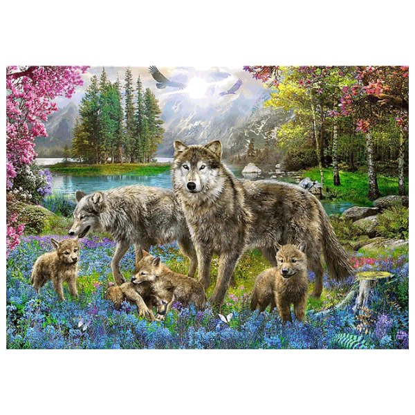 Puzzle Trefl Wolf Family 10+/ Numărul de piese: 1000 photo 2 Puzzle Trefl Wolf Family 10+/ Numărul de piese: 1000 photo 2