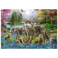 Puzzle Trefl Wolf Family 10+/ Numărul de piese: 1000 photo 2