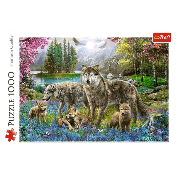 Puzzle Trefl Wolf Family 10+/ Numărul de piese: 1000 photo 3 Puzzle Trefl Wolf Family 10+/ Numărul de piese: 1000 photo 3