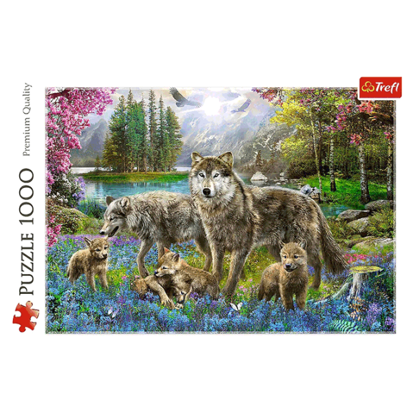 Puzzle Trefl Wolf Family 10+/ Numărul de piese: 1000 photo 3 Puzzle Trefl Wolf Family 10+/ Numărul de piese: 1000 photo 3