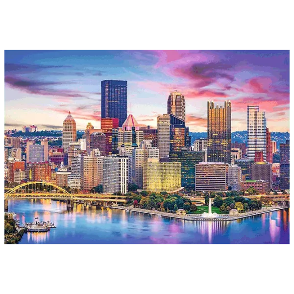 Puzzle Trefl Pittsburgh,Pennsylvania 10+/ Numărul de piese: 1000 photo 1