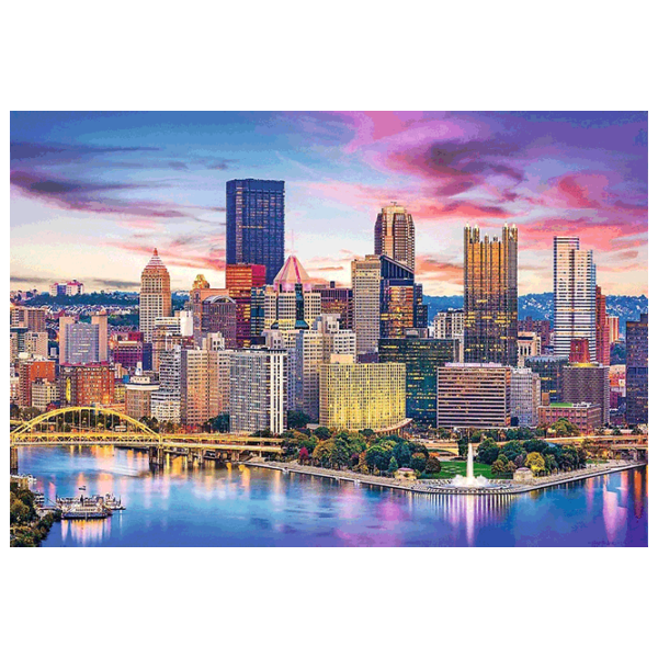 Puzzle Trefl Pittsburgh,Pennsylvania 10+/ Numărul de piese: 1000 photo 1