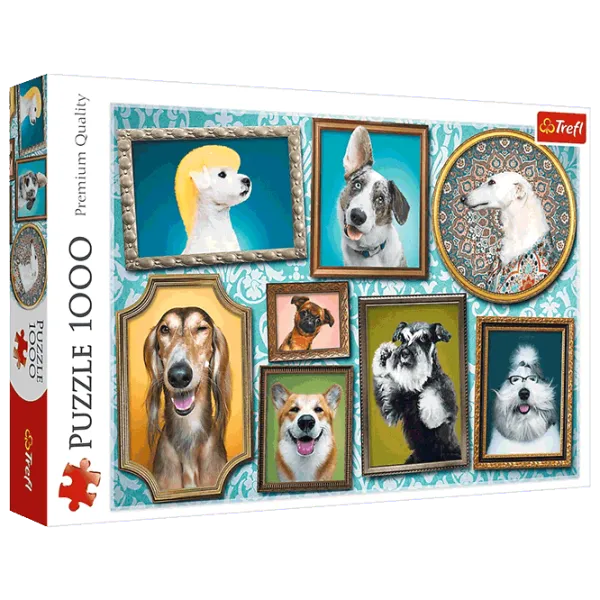 Puzzle Trefl Dog Gallery 9+/ Numărul de piese: 1000 photo 1