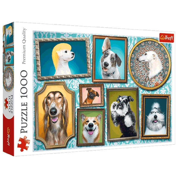 Puzzle Trefl Dog Gallery 9+/ Numărul de piese: 1000 photo 1