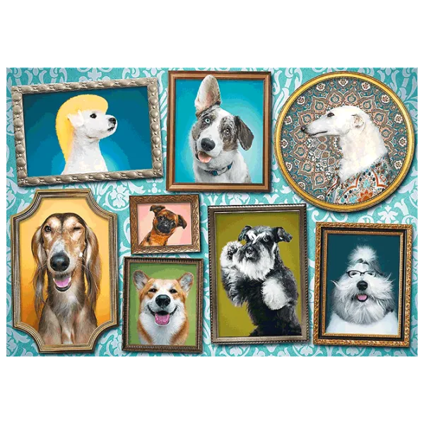 Puzzle Trefl Dog Gallery 9+/ Numărul de piese: 1000 photo 2