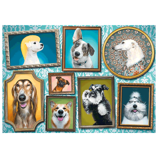 Puzzle Trefl Dog Gallery 9+/ Numărul de piese: 1000 photo 2