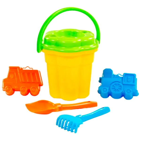 Set de jucării pentru nisip POLESIE 4810344004758 Plastic / 5 photo 2 Set de jucării pentru nisip POLESIE 4810344004758 Plastic / 5 photo 2