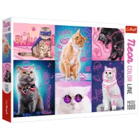Puzzle Trefl Super Cats 12+/ Numărul de piese: 1000