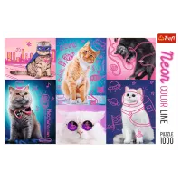 Puzzle Trefl Super Cats 12+/ Numărul de piese: 1000 photo 3