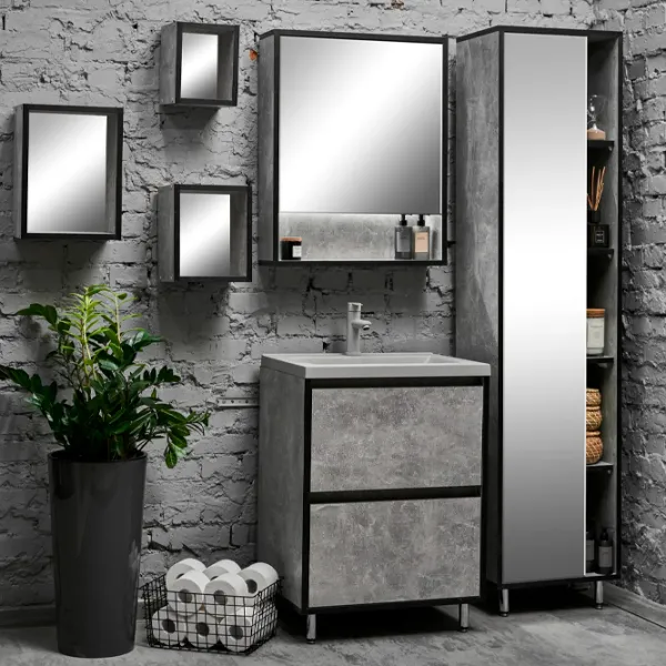 Dulap cu lavoar Aquatoria Loft PAL / Gray photo 3