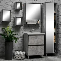 Шкаф с умывальником Aquatoria Loft ЛДСП / Серый photo 3