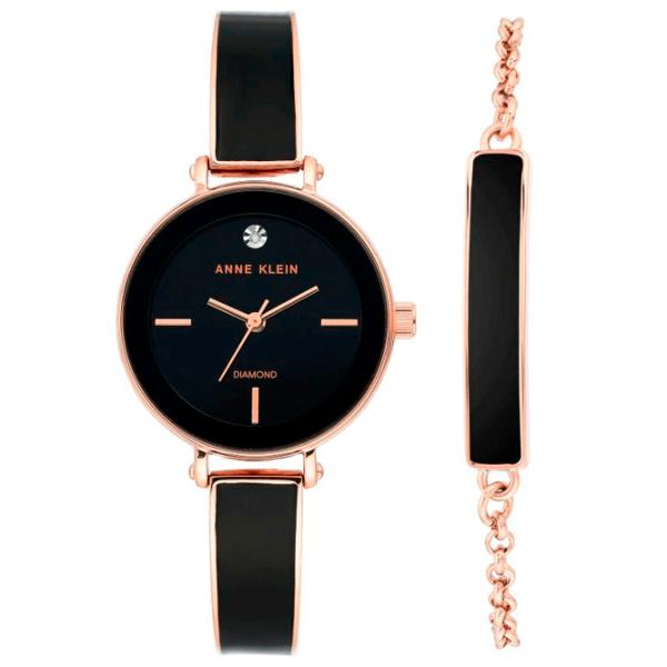 Ceas de mână pentru femei ANNE KLEIN AK/3620BKST Cuarț / 30 mm photo 1 Ceas de mână pentru femei ANNE KLEIN AK/3620BKST Cuarț / 30 mm photo 1