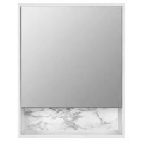 Шкаф с зеркалом Aquatoria 102_600 75 x 60 x 16см / Зеркало / Серый 