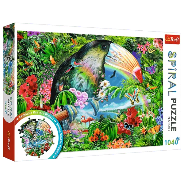 Puzzle Trefl Tropical Animals 10+/ Numărul de piese: 1040 photo 1