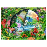 Puzzle Trefl Tropical Animals 10+/ Numărul de piese: 1040 photo 2