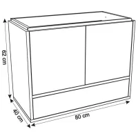 Dulap cu lavoar Aquatoria Loft PAL / Gray photo 2