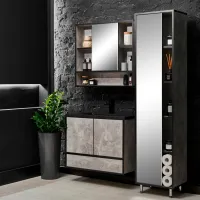 Dulap cu lavoar Aquatoria Loft PAL / Gray photo 3