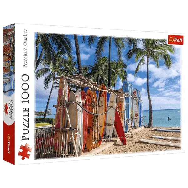 Puzzle Trefl Waikiki Beach, Hawaii 12+/ Numărul de piese: 1000 photo 1