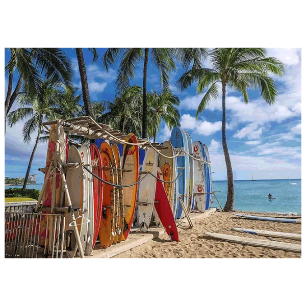 Puzzle Trefl Waikiki Beach, Hawaii 12+/ Numărul de piese: 1000 photo 2