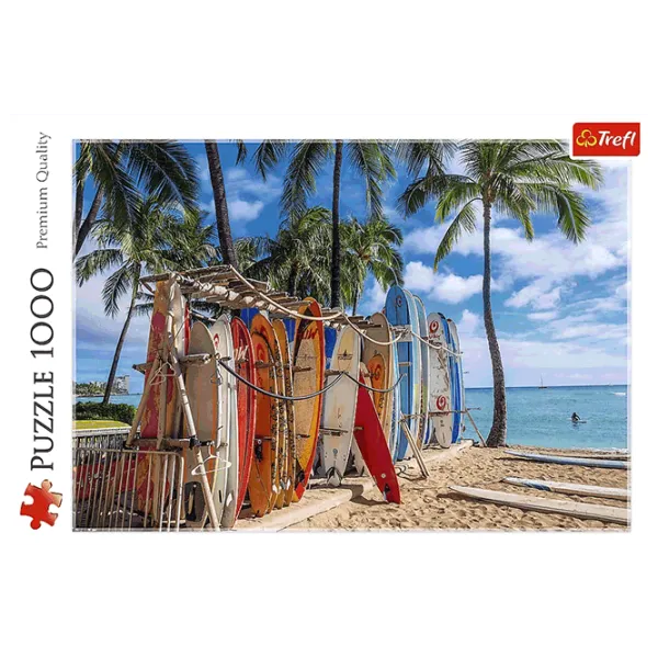 Puzzle Trefl Waikiki Beach, Hawaii 12+/ Numărul de piese: 1000 photo 3
