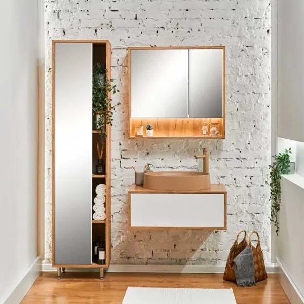 Dulap cu oglindă Aquatoria 102_800 75 x 80 x 16 / Oglindă /  photo 2