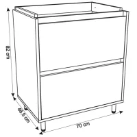 Dulap cu lavoar Aquatoria Neo PAL / Gray photo 2