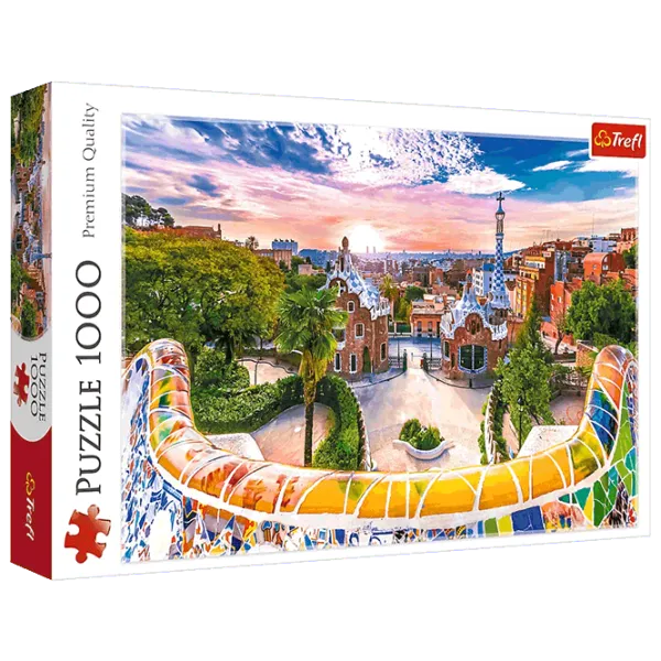 Puzzle Trefl Sunset over Barcelona Spain 10+/ Numărul de piese: 1000 photo 1