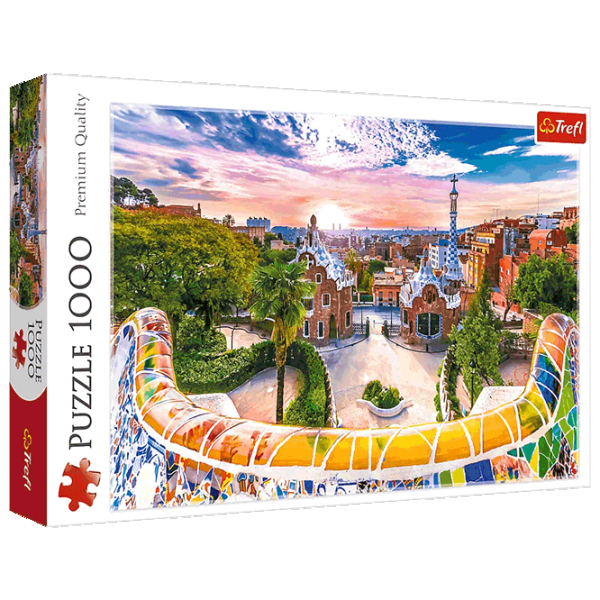 Puzzle Trefl Sunset over Barcelona Spain 10+/ Numărul de piese: 1000 photo 1