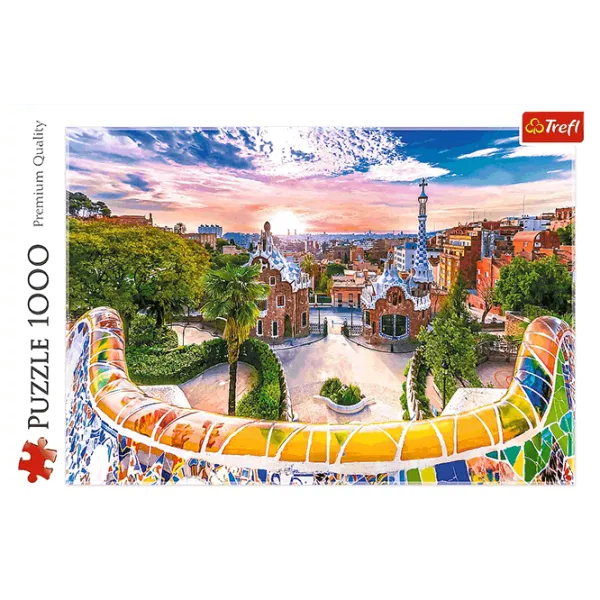 Puzzle Trefl Sunset over Barcelona Spain 10+/ Numărul de piese: 1000 photo 3