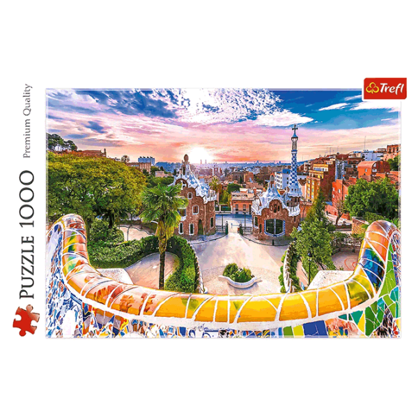 Puzzle Trefl Sunset over Barcelona Spain 10+/ Numărul de piese: 1000 photo 3