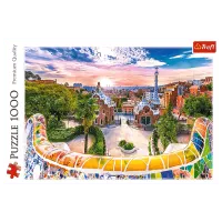 Puzzle Trefl Sunset over Barcelona Spain 10+/ Numărul de piese: 1000 photo 3
