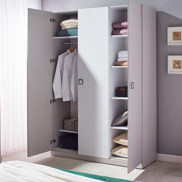 Dulap Ambianta 3D Amigo 150 x 52 x 217 / PAL / Gri deschis photo 2 Dulap Ambianta 3D Amigo 150 x 52 x 217 / PAL / Gri deschis photo 2