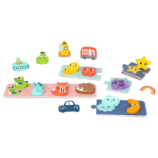Puzzle Tooky Toy TH324 3+/ Количество деталей: 16 photo 4