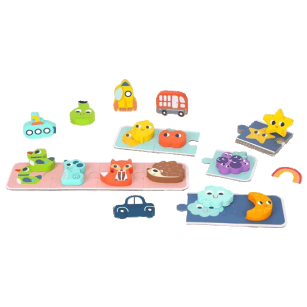 Puzzle Tooky Toy TH324 3+/ Количество деталей: 16 photo 4
