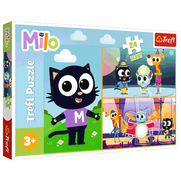Puzzle Trefl The Adventures of Little Milo the Cat 3+/ Количество деталей: 24 photo 1