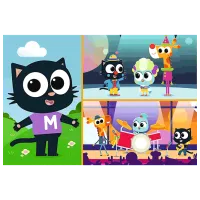 Puzzle Trefl The Adventures of Little Milo the Cat 3+/ Numărul de piese: 24 photo 2