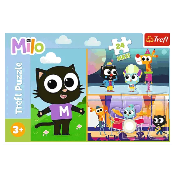 Puzzle Trefl The Adventures of Little Milo the Cat 3+/ Количество деталей: 24 photo 3