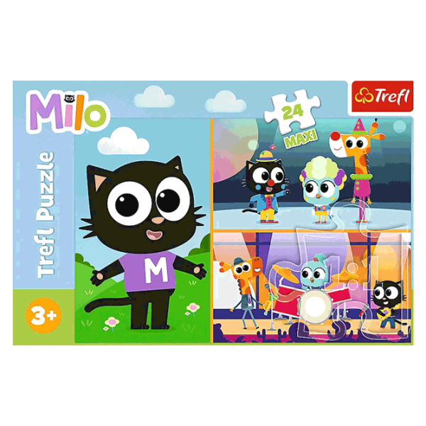 Puzzle Trefl The Adventures of Little Milo the Cat 3+/ Количество деталей: 24 photo 3