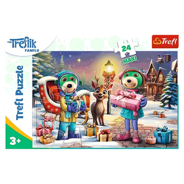 Puzzle Trefl Winter time with Treflik 3+/ Numărul de piese: 24 photo 3 Puzzle Trefl Winter time with Treflik 3+/ Numărul de piese: 24 photo 3
