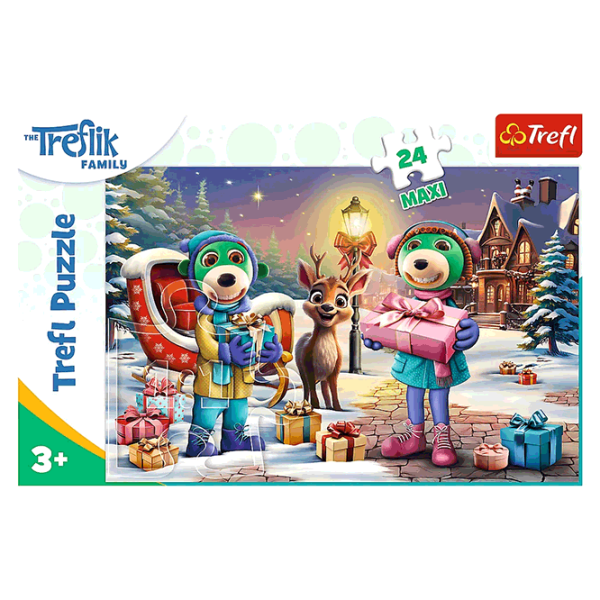 Puzzle Trefl Winter time with Treflik 3+/ Numărul de piese: 24 photo 3 Puzzle Trefl Winter time with Treflik 3+/ Numărul de piese: 24 photo 3