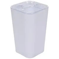 Pahar pentru periuțe de dinți Fala Cuboid Plastic / White / Pe masă