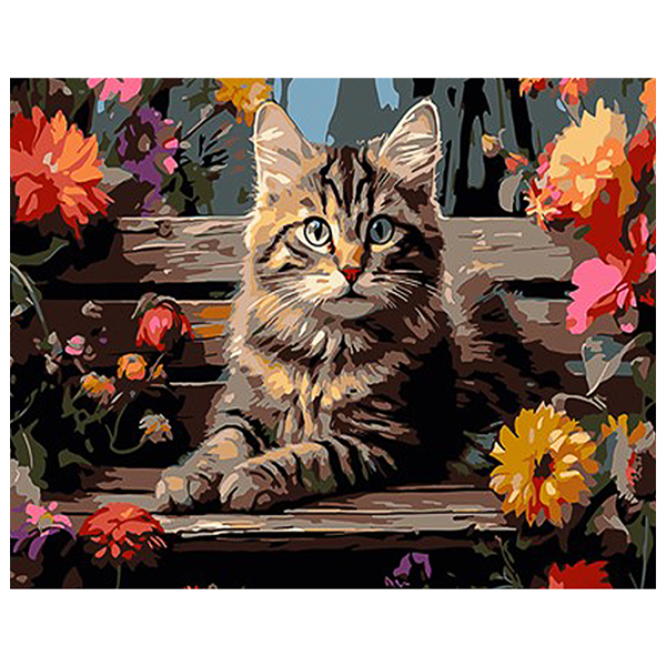 Картина по номерам Strateg Котик на лавочке SS1145 40 x 30 cm / Горизонтальная photo 1 Картина по номерам Strateg Котик на лавочке SS1145 40 x 30 cm / Горизонтальная photo 1
